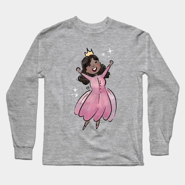 Pretty Princess (1 of 2 versions) Long Sleeve T-Shirt by The Mindful Maestra